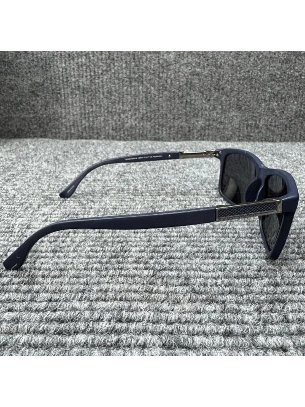 Hugo Boss 0704 P/S V89 Polarized Sunglasses Blue Ruthenium Gray Lens 57 17 145